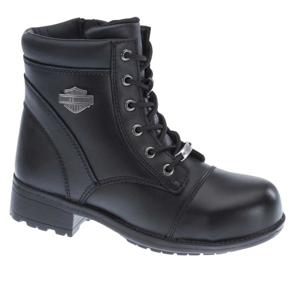 HARLEY DAVIDSON WOMENS RAINE STEEL TOE BOOTS 🖤 - Picture 6 of 8